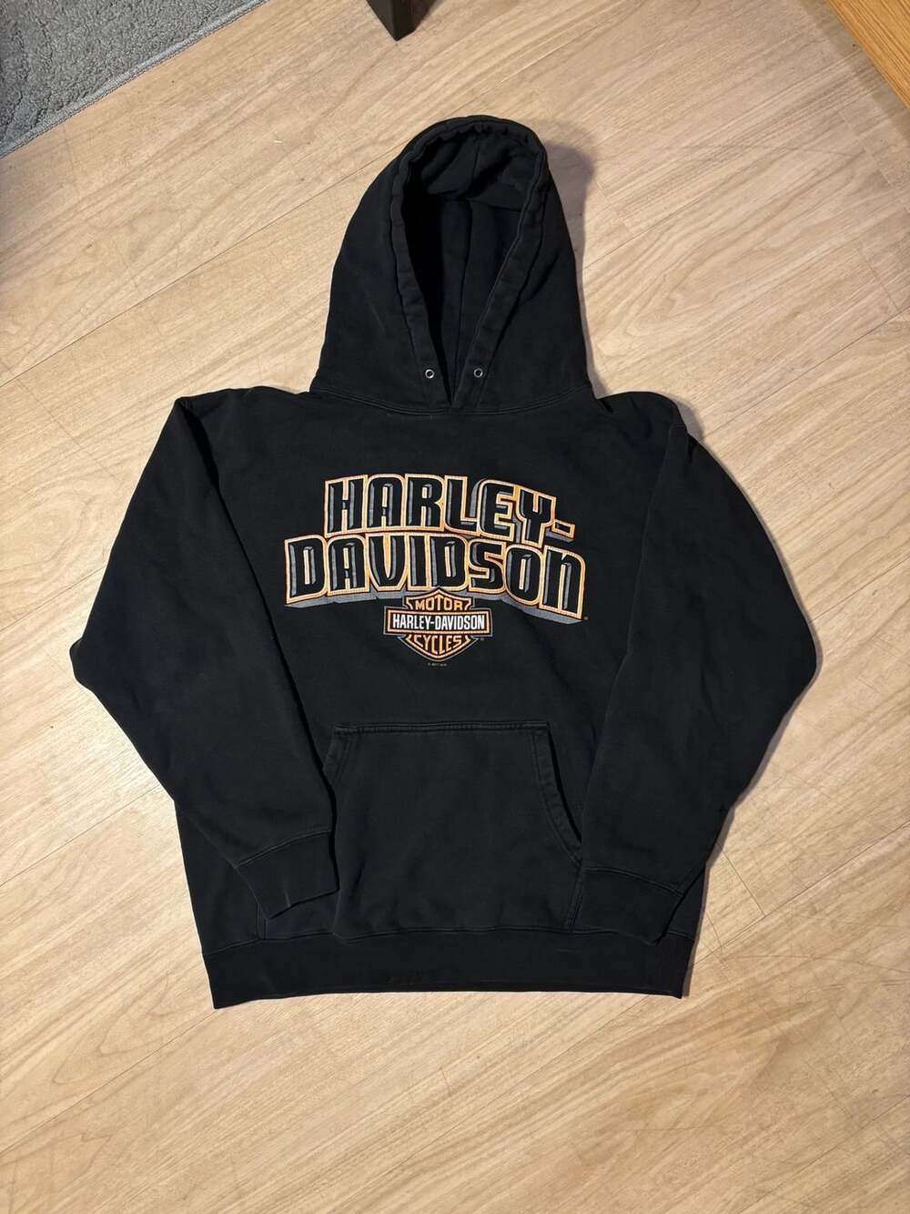 Harley-Davidson Ernie's Algona Iowa Black Pullover Hoodie Sweatshirt